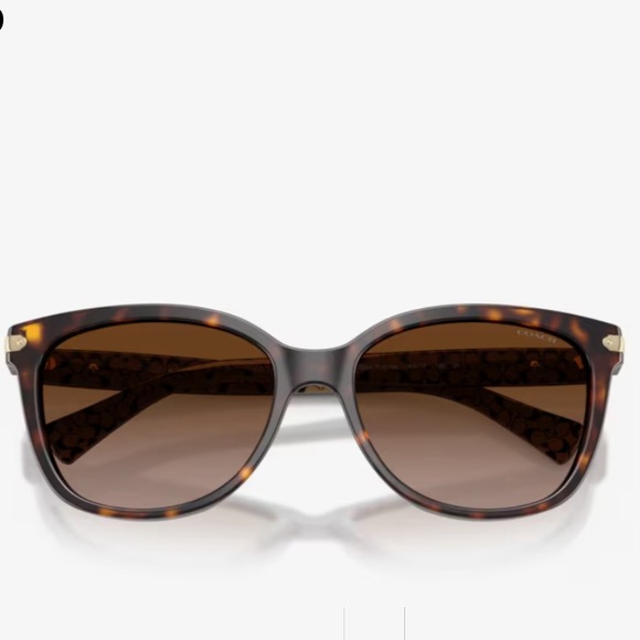 Coach light Brown confetti cat eye Sunglasses - Picture 2 of 16